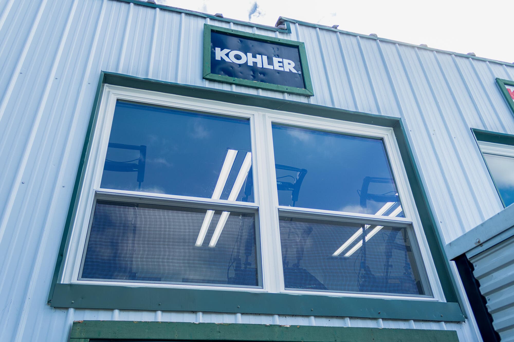 New replacement windows installed by Renovate Right 365 on a local business